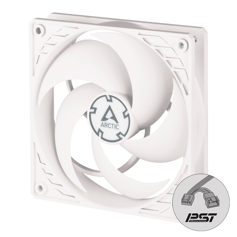Arctic ventilator 120mm P12 PWM PST White