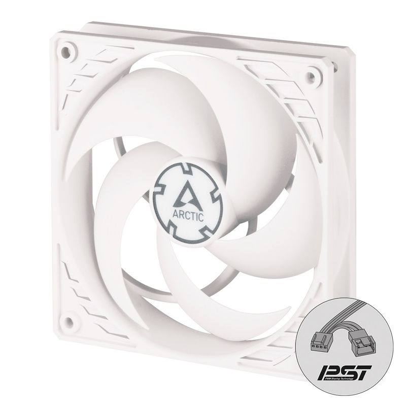 Arctic ventilator 120mm P12 PWM PST White