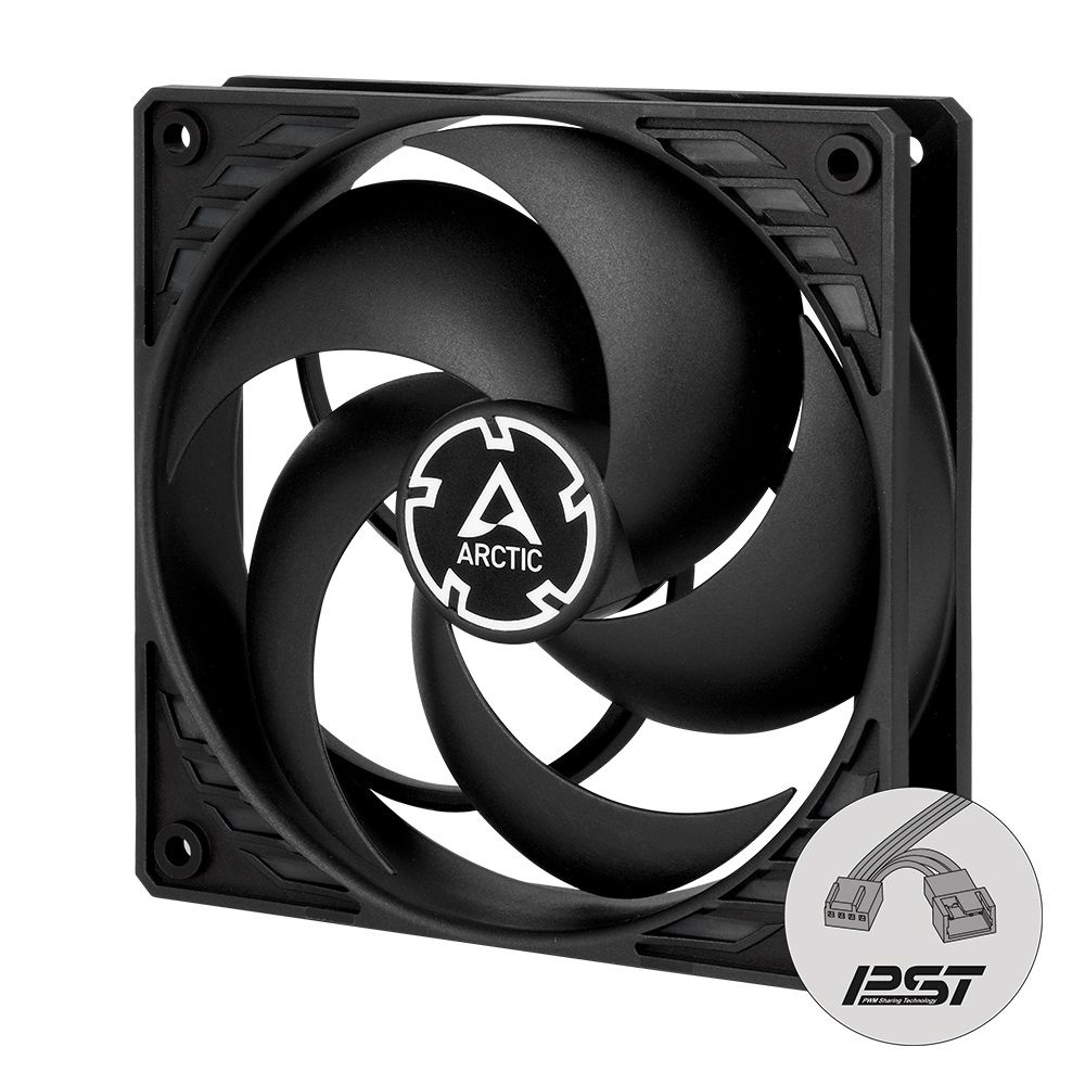 Arctic ventilator 120mm P12 PWM PST CO Black/Black