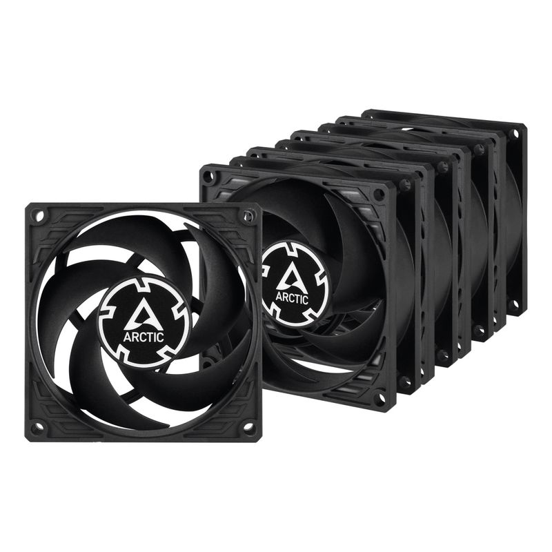 Arctic ventilator 80mm P8 Black, 5-pack