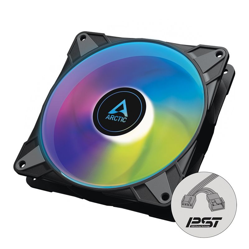 Arctic ventilator 140mm P14 PWM PST A-RGB Black