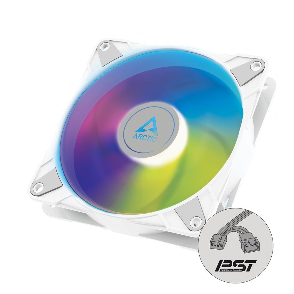 Arctic ventilator 140mm P14 PWM PST A-RGB White