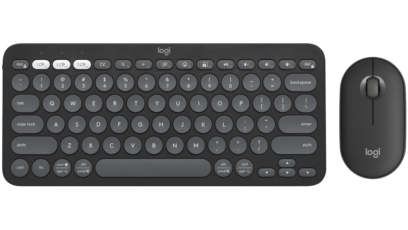 LOGITECH Pebble 2 Bluetooth Keyboard Combo - TONAL GRAPHITE