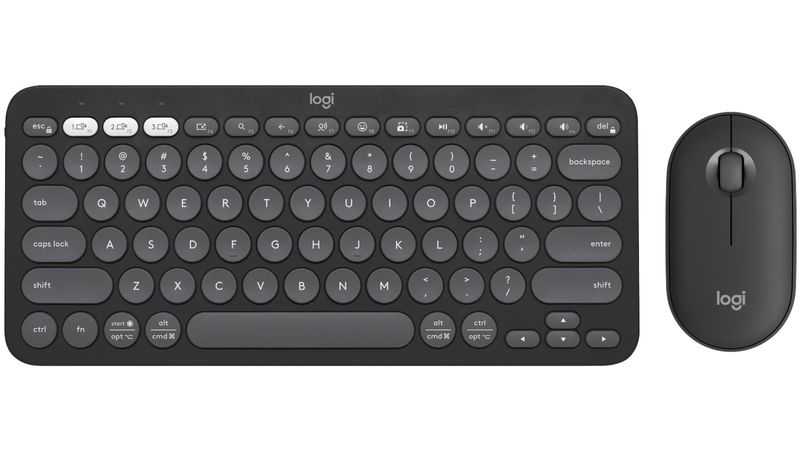 LOGITECH Pebble 2 Bluetooth Keyboard Combo - TONAL GRAPHITE
