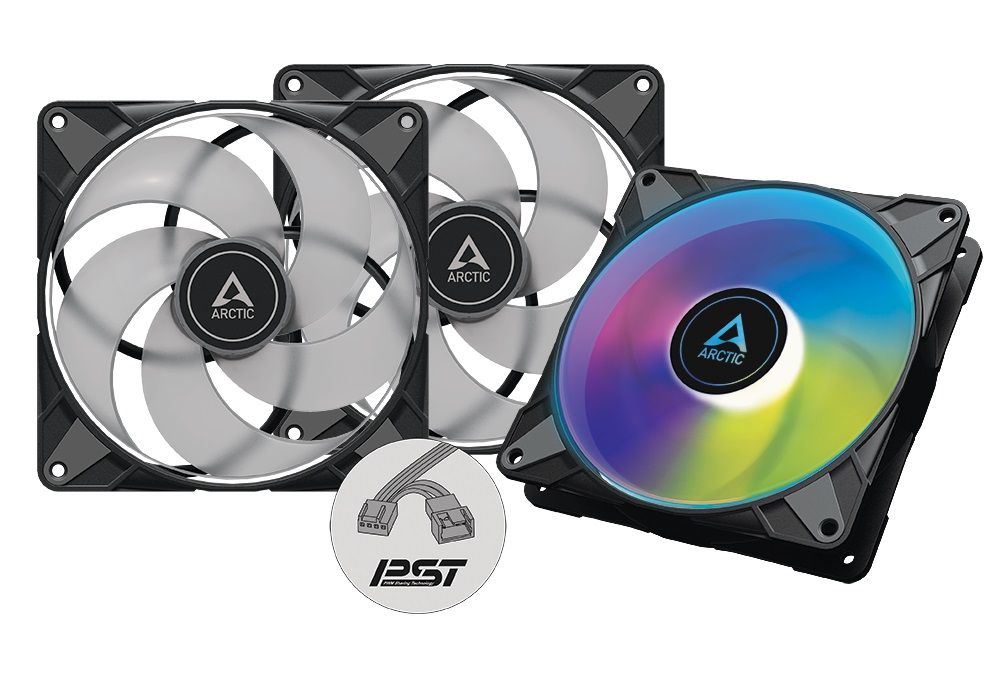 Arctic ventilator 140mm P14 PWM PST A-RGB Black, Value Pack without controller