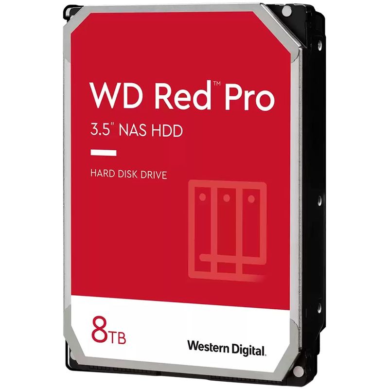 HDD Desktop WD Red Pro (3.5&#39;&#39;, 8TB, 512MB, 7200 RPM, SATA 6 Gb/s)