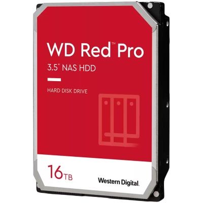 HDD Desktop WD Red Pro (3.5&#39;&#39;, 16TB, 512MB, 7200 RPM, SATA 6 Gb/s)