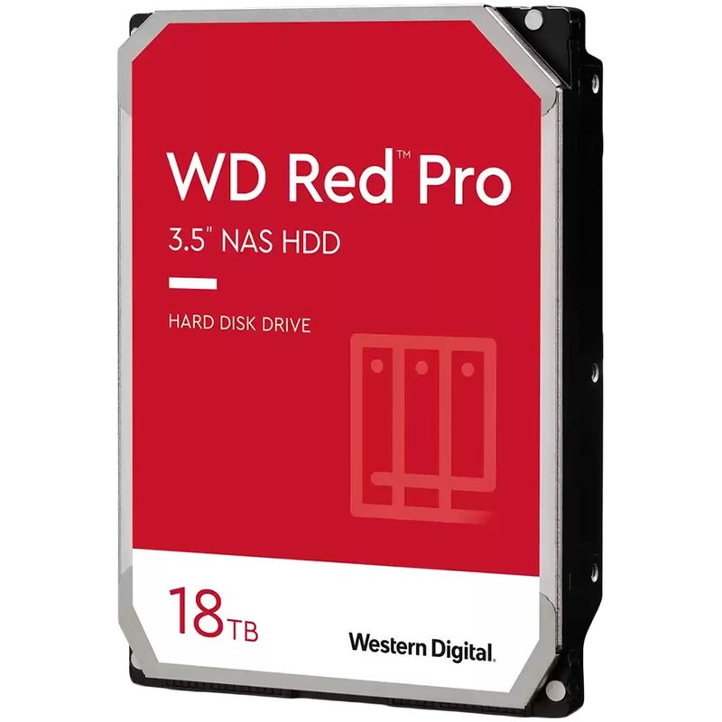 HDD Desktop WD Red Pro (3.5&#39;&#39;, 18TB, 512MB, 7200 RPM, SATA 6 Gb/s)