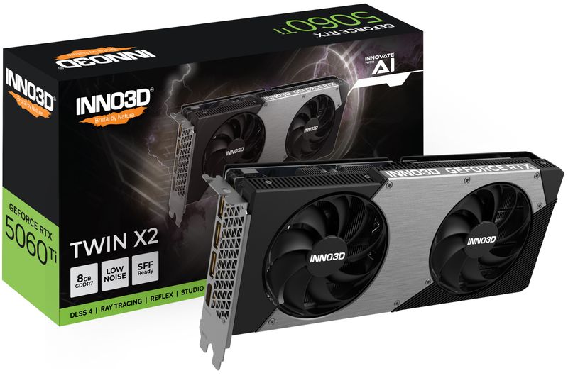 INNO3D GeForce RTX 5060 Ti X2, 8GB GDDR7