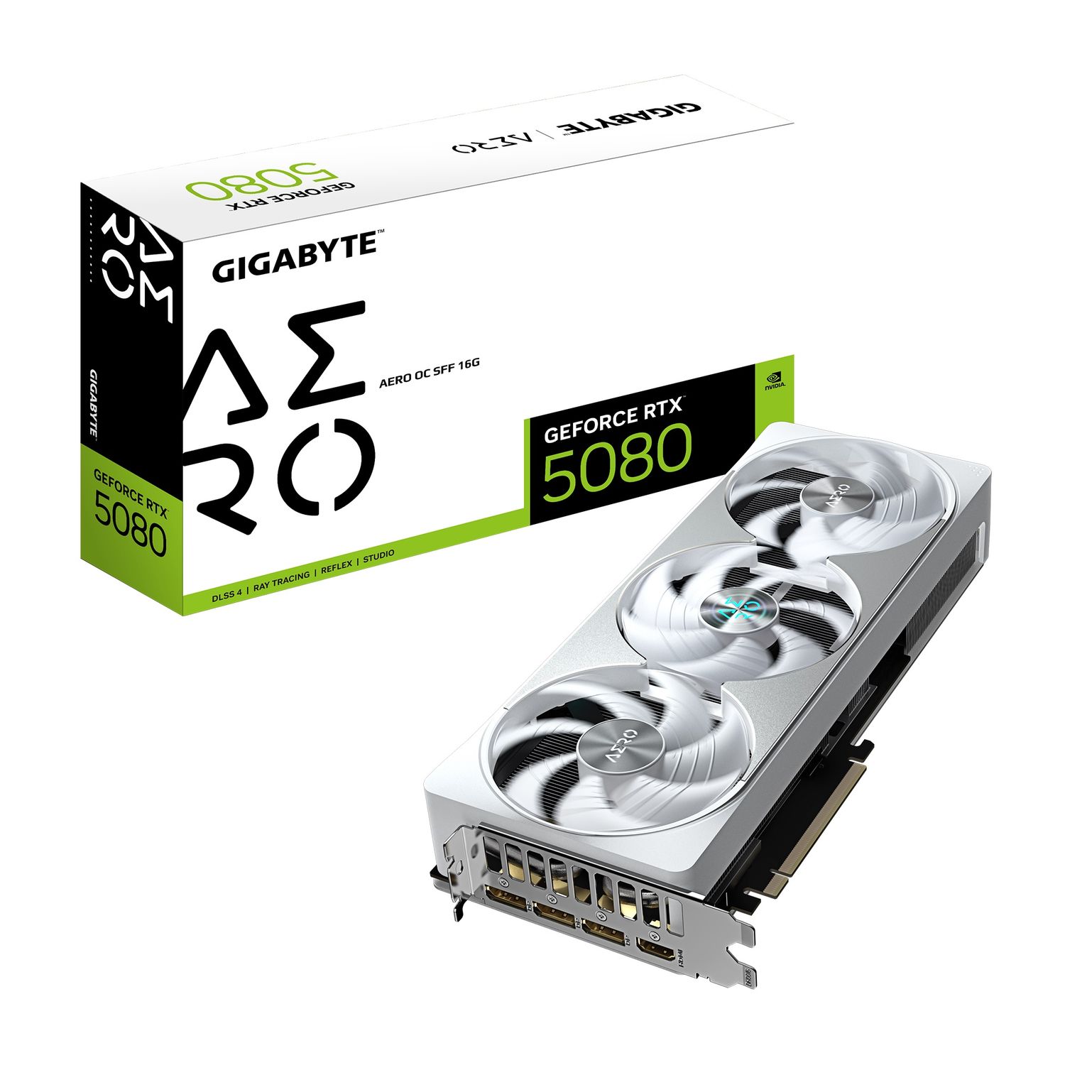 Gigabyte GeForce RTX 5080 Aero OC SFF 16G, 16GB GDDR7