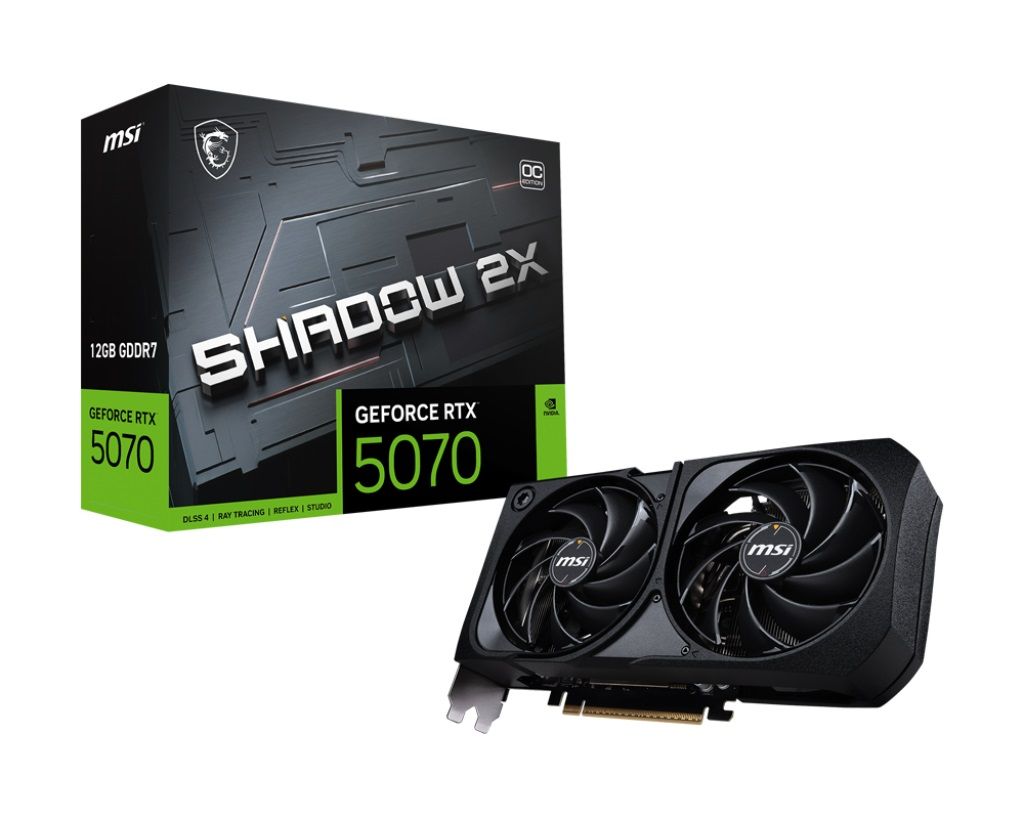 MSI GeForce RTX 5070 Shadow 2X OC Tray, 12GB GDDR7