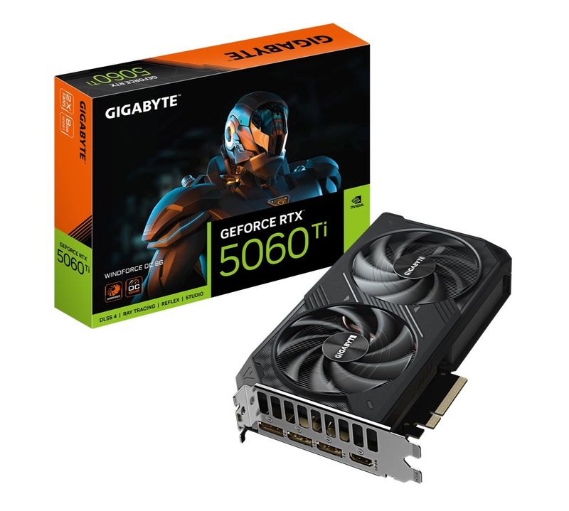 Gigabyte GeForce RTX 5060 Ti Windforce OC, 8GB GDDR7