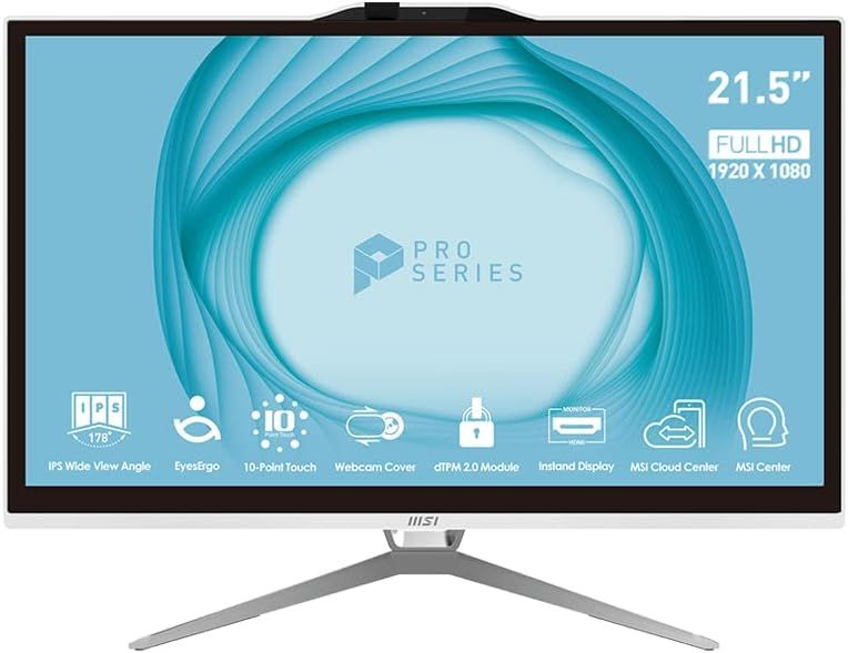 All-in-one MSI PRO AP222T 13M-092XEU i5 / 8GB / 256GB SSD / 21.5&quot; FHD / Windows 11 Home / white