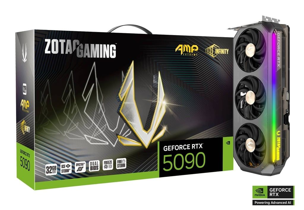 ZOTAC Gaming GeForce RTX 5090 AMP Extreme Infinity 32G, 32GB GDDR7