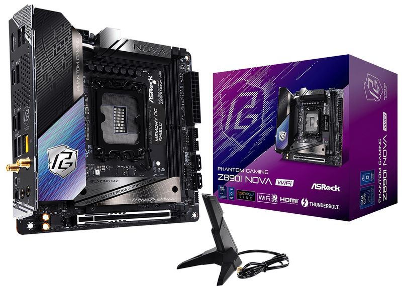 ASRock Mainboard Desktop Z890I NOVA WIFI(LGA1851, 2xDDR5, mATX)