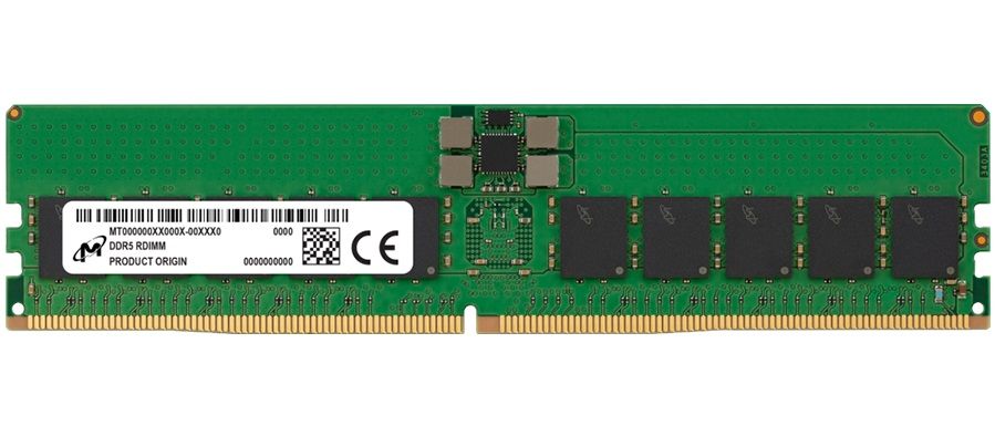 Micron DDR5 RDIMM 32GB 1Rx4 4800 CL40 (16Gbit) (Single Pack)