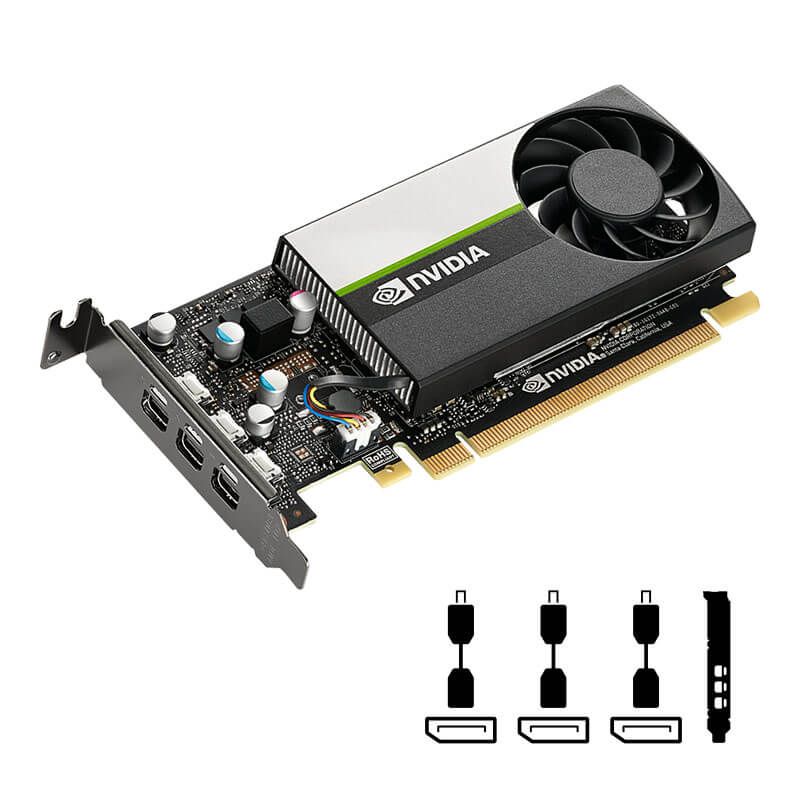 PNY NVIDIA T400, 4GB GDDR6, PCIe 3.0 x16, 3x mDP-DP, Low Profile