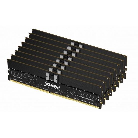 Kingston 128GB 6000MT/s DDR5 ECC Reg CL32 DIMM (Kit of 8) FURY Renegade Pro EXPO/XMP