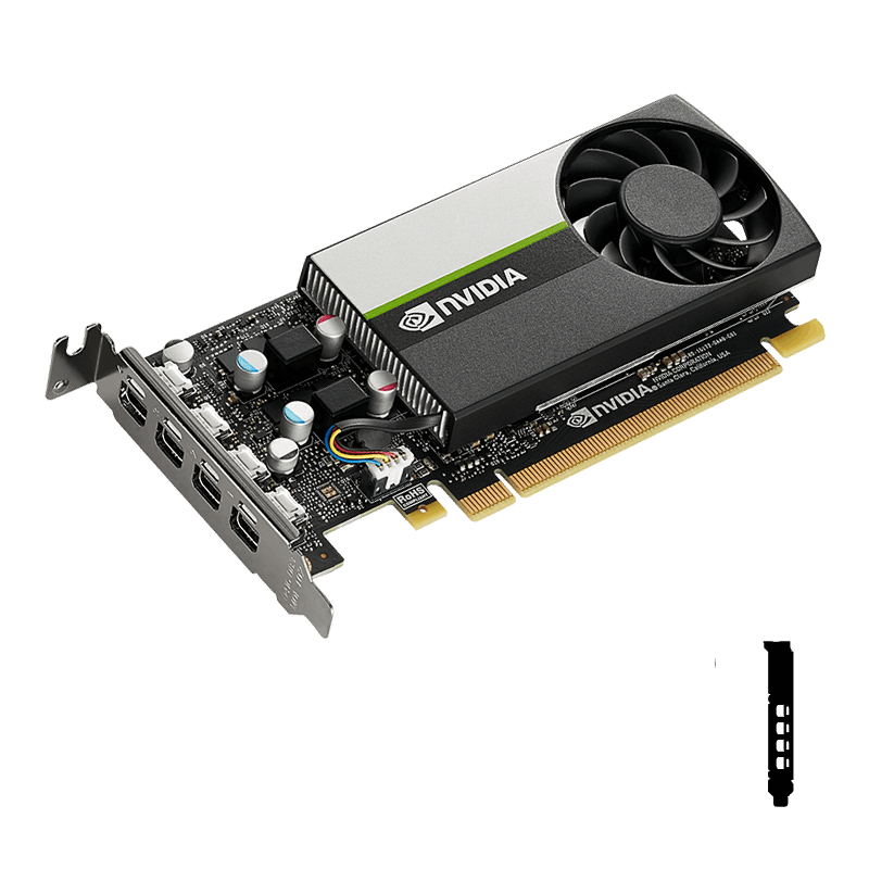PNY NVIDIA T1000, 4GB GDDR6, PCIE 4x16, 4x mDP, Low Profile