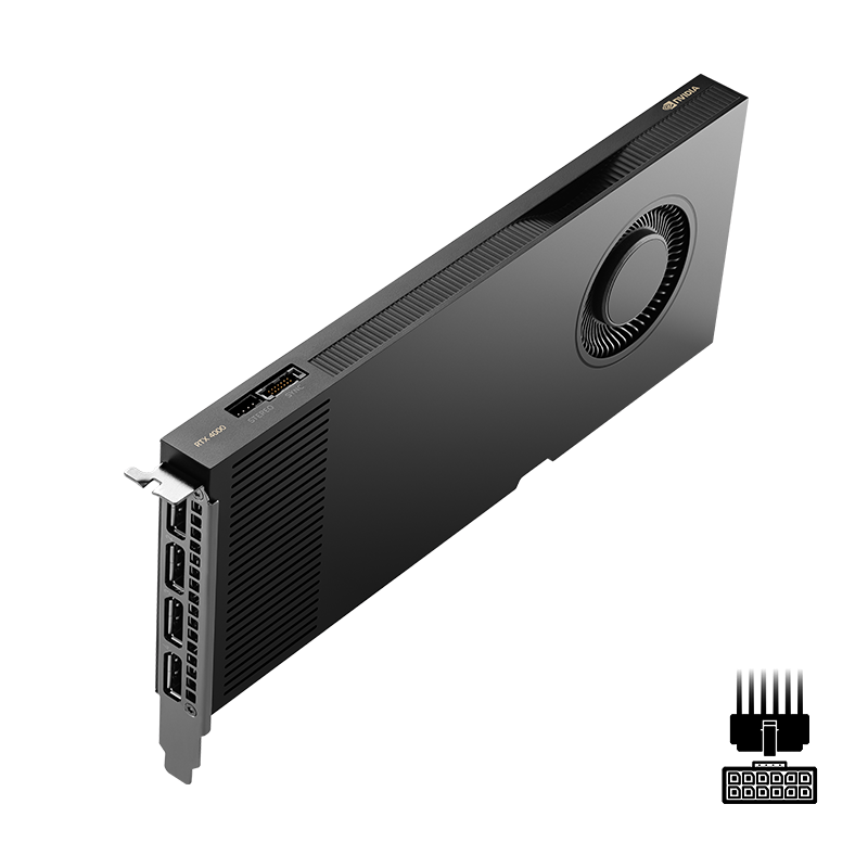 PNY NVIDIA RTX 4000 SFF Ada, 20 GB GDDR6, PCIE 4.0 x16, 4x mDP