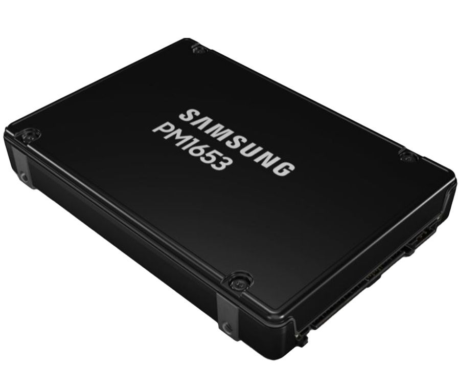 SAMSUNG PM1653 960GB Enterprise SSD, 2.5”, SAS 24Gb/s, Read/Write: 4200 / 1200 MB/s, Random Read/Write IOPS 600K/55K