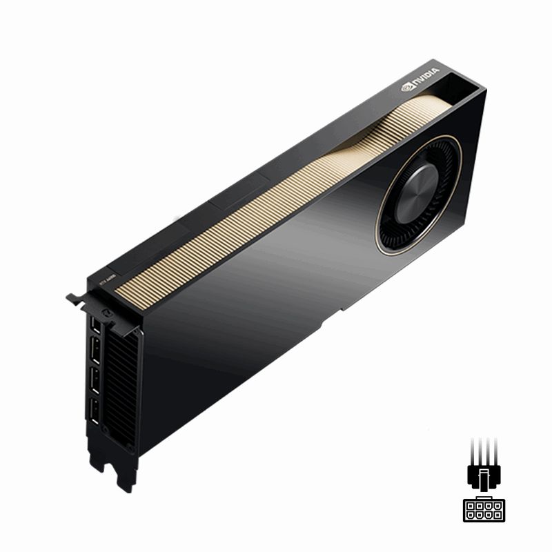 PNY NVIDIA A6000, 48 GB GDDR6, PCIE 4.0 x16, DP 1.4 x4