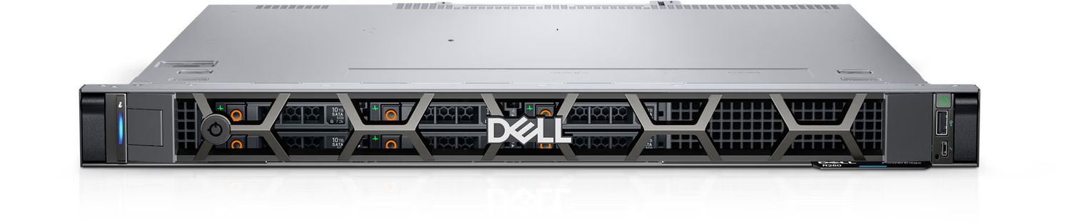 DELL EMC PowerEdge R260, 2x3.5&quot;, Intel Xeon E-2414 (2.6G, 4C/4T, 12MB, Turbo, HT (55W)), 16GB UDIMM 5600MT/s, 2TB SATA HDD Cabled, No Controller, iDRAC9 Basic, Single PSU 700W, TPM 2.0 V5, BCM 5720 DP