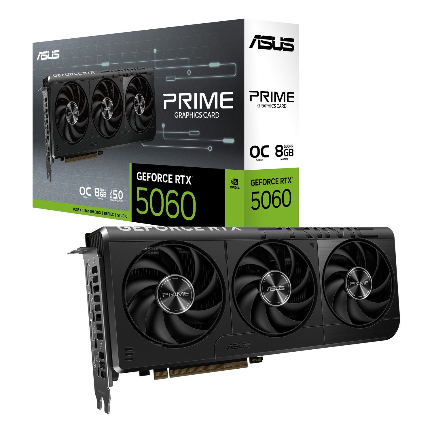 ASUS Prime GeForce RTX 5060 O8G OC, 8GB GDDR7