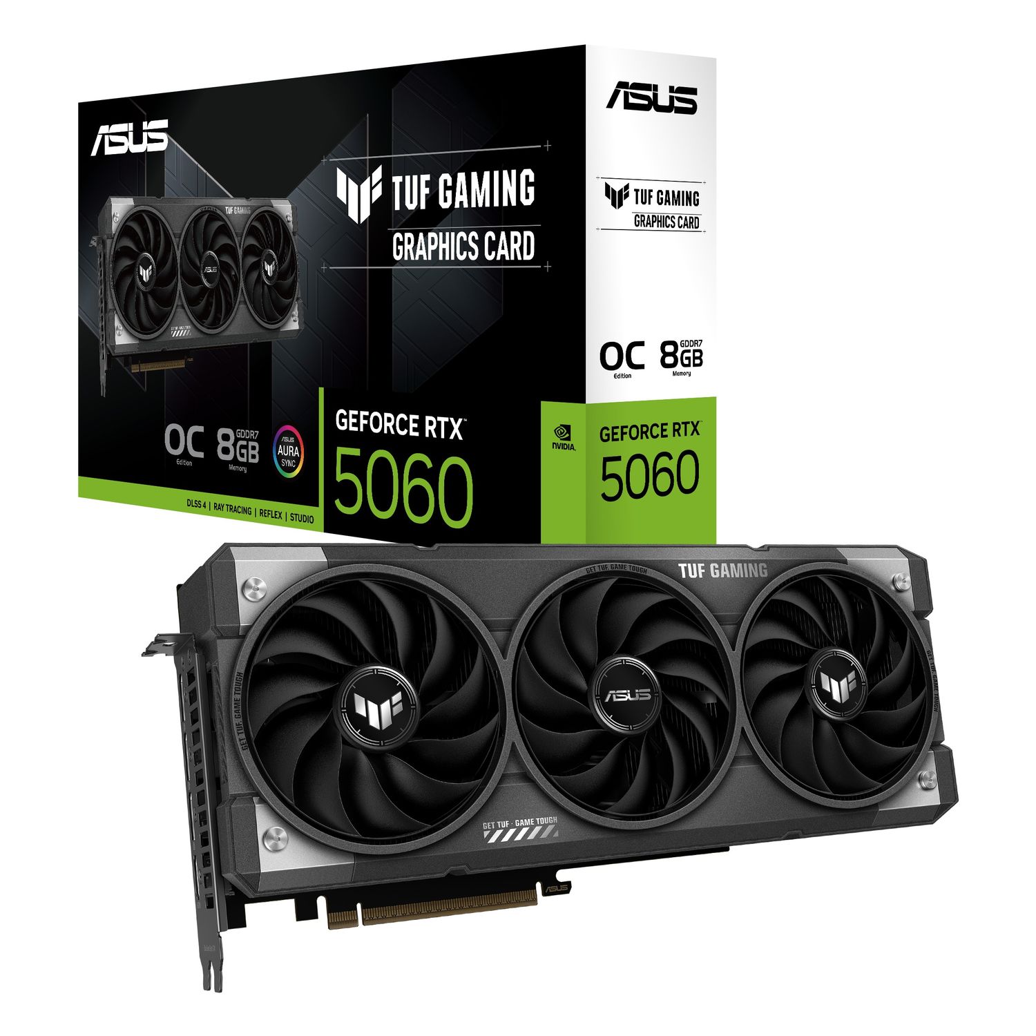 ASUS TUF GeForce RTX 5060 O8C, 8GB OC GDDR7