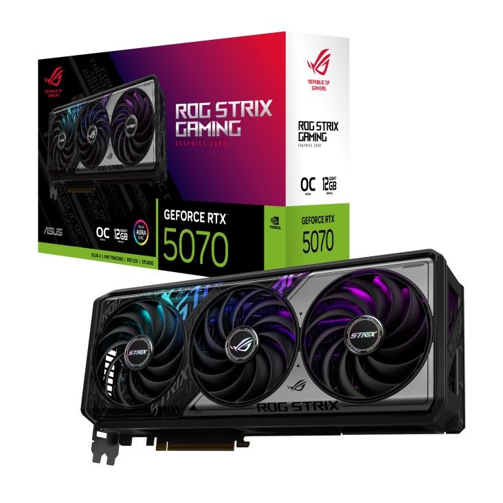 ASUS GeForce RTX 5070 ROG Strix OC, 12GB GDDR7
