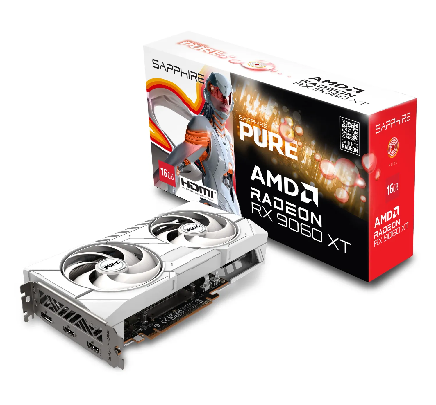 Sapphire Pure RX 9060 XT Gaming OC, 16GB GDDR6