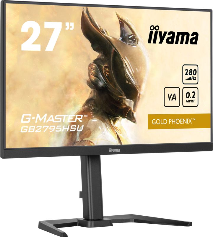 27inch Fast VA Gaming G-Master Gold Phoenix Free Sync Premium 1920x1080 at280Hz 300cd 4000:1 HDMI DP Speakers USB Black Tuner 15cm Height Stand