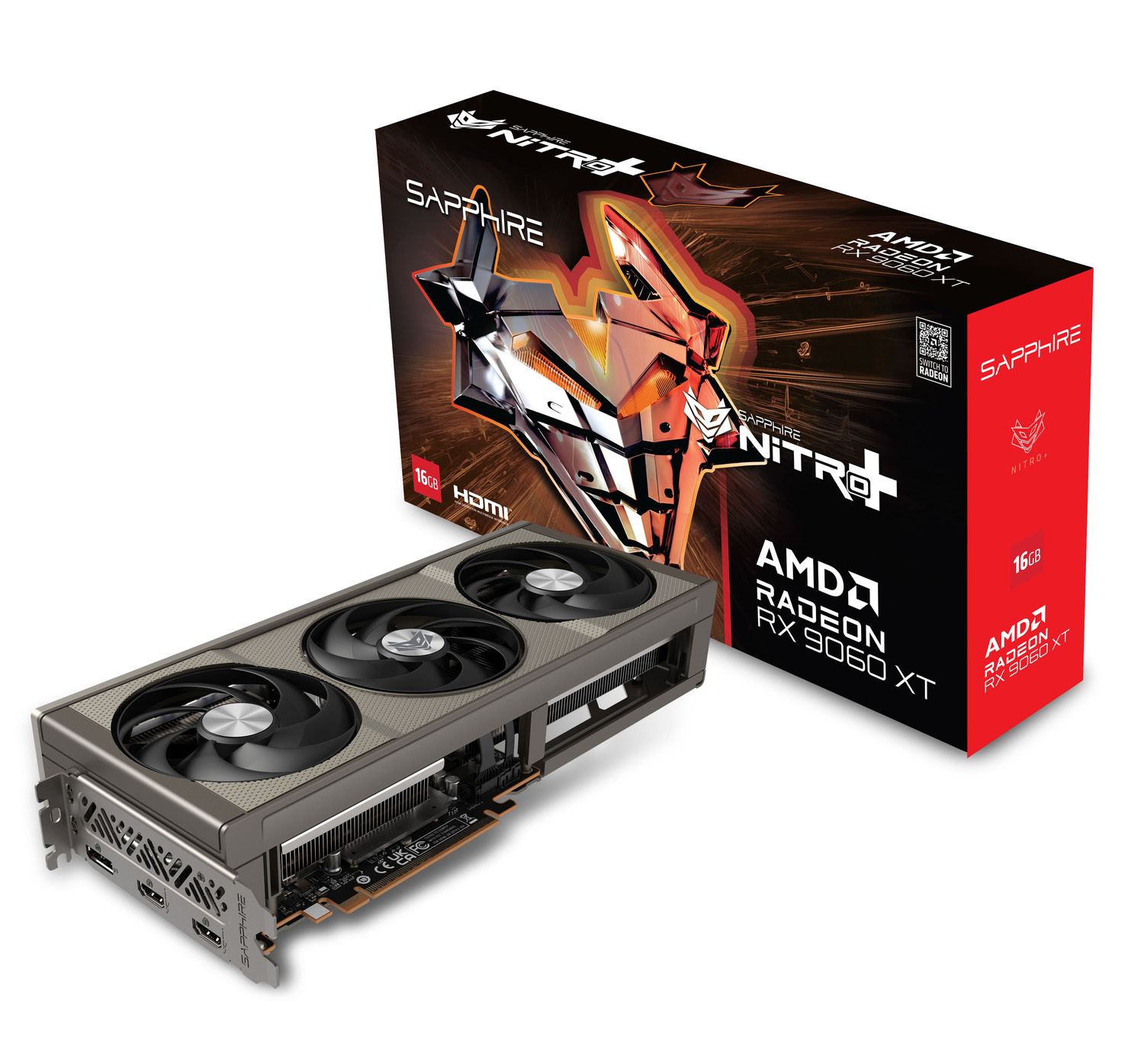 Sapphire Nitro+ RX 9060 XT Gaming OC, 16GB GDDR6