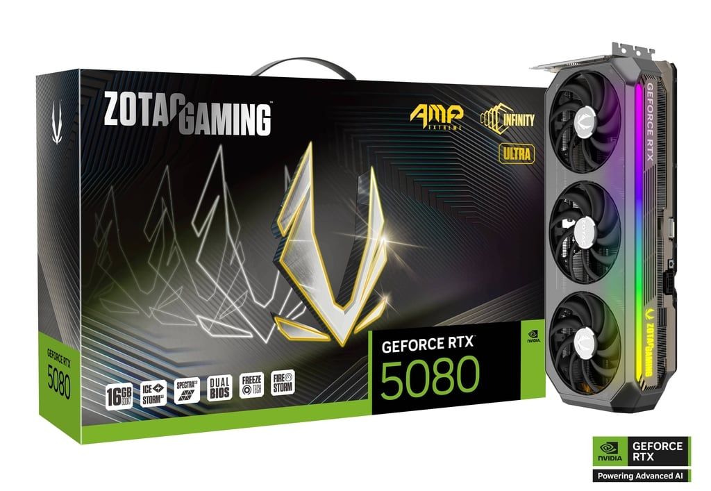 ZOTAC Gaming GeForce RTX 5080 AMP Extreme Infinity Ultra 16G, 16GB GDDR7
