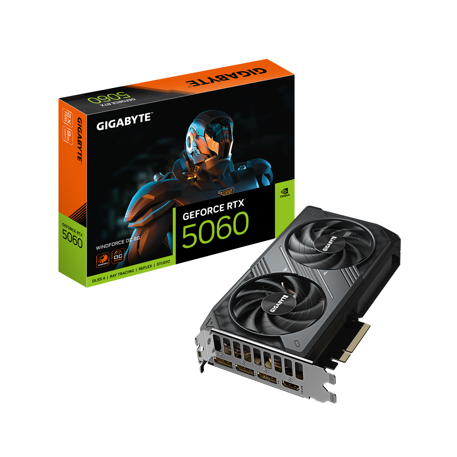 Gigabyte GeForce RTX 5060 Windforce OC 8G, 8GB GDDR7