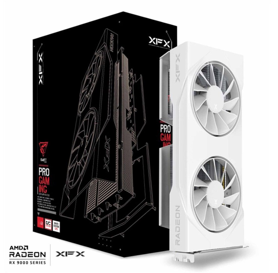 XFX Radeon RX 9060 XT White Gaming OC, 8GB GDDR6