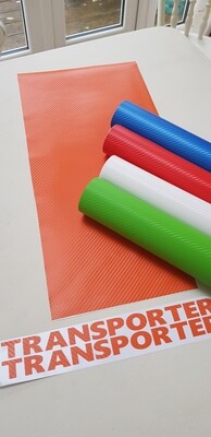 Pair of Transporter T4 T5 T5.1 T6 T6.1 Sill Decals/Stickers/Badges. Carbon Fibre Effect. Free Postage.