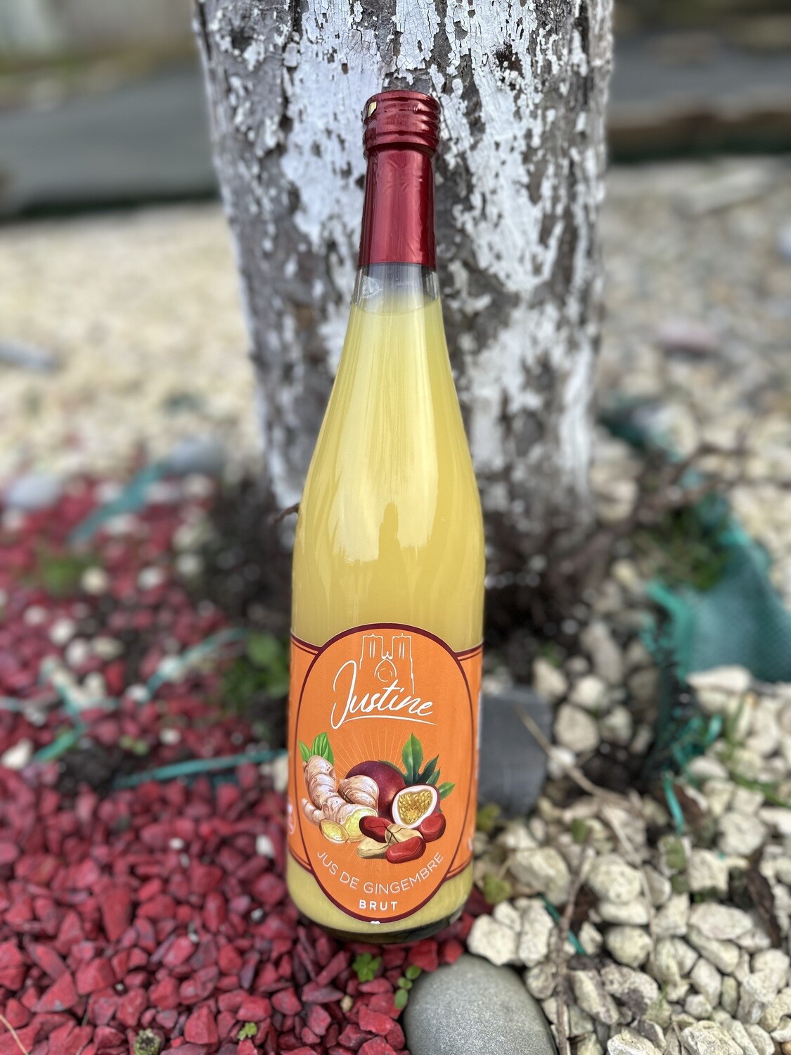 Jus de gingembre au fruit de la passion et noix kola