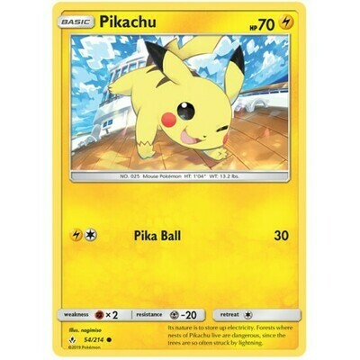 Pikachu 54/214
