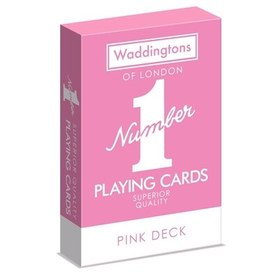 Waddingtons No 1 Playing Cards - Pink