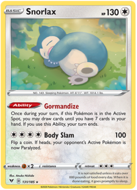 Snorlax Holo 131/185