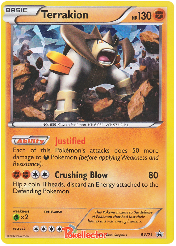 Terrakion Holo BW71