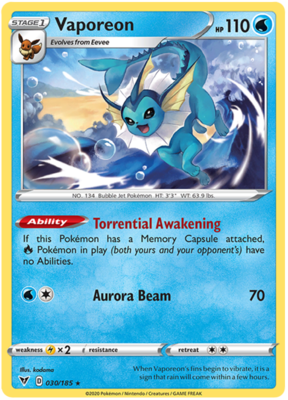 Vaporeon 030/185