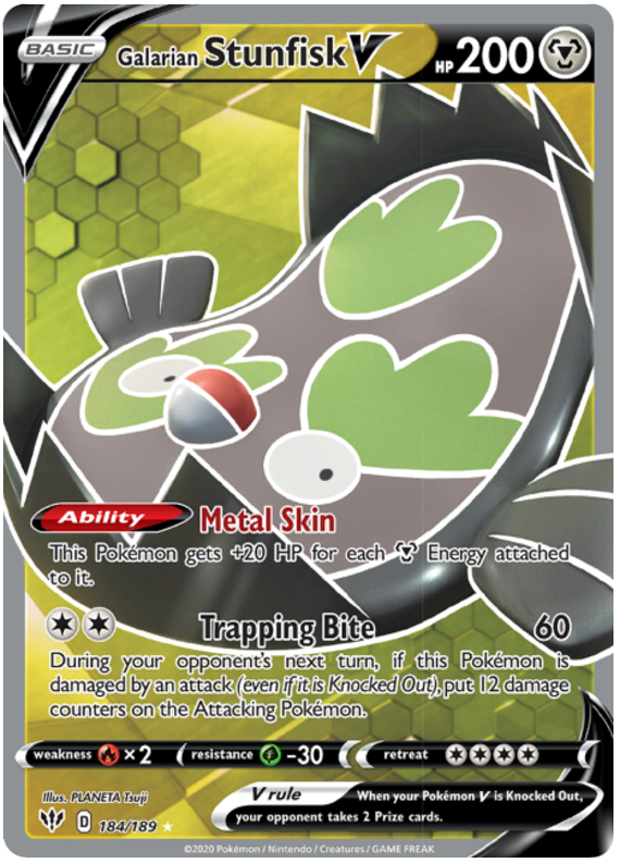 Galarian Stunfisk V 184/189