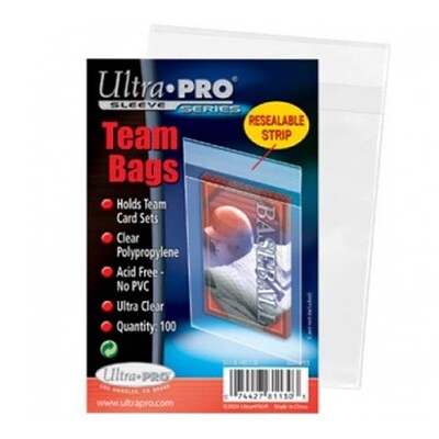 Ultra Pro - Team Bags - Resealable Sleeves 100 pack