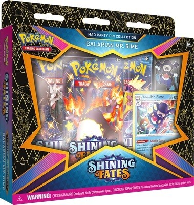 Shining Fates Mad Party Pin Collection Galarian Mr. Rime