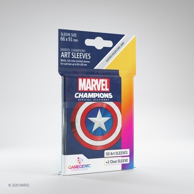 Marvel Champions Art Sleeves (50 pack) - Captain America