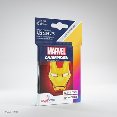 Marvel Champions Art Sleeves (50 pack) - Iron-Man