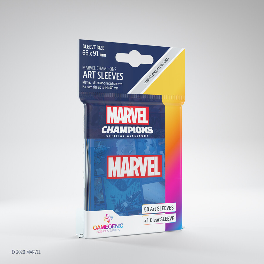 Marvel Champions Art Sleeves (50 pack) - Marvel Blue