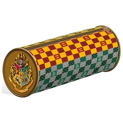 Harry Potter - House Crests Barrel Pencil Case